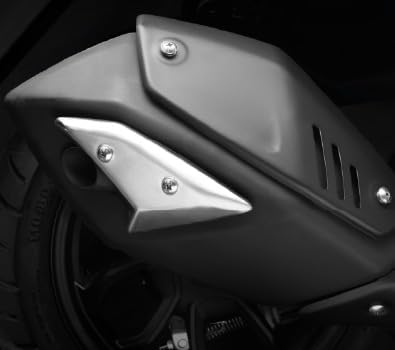 Heavy-Duty Black Metel Silencer Guard Compatible with NTORQ 125 – Premium Exhaust Protector