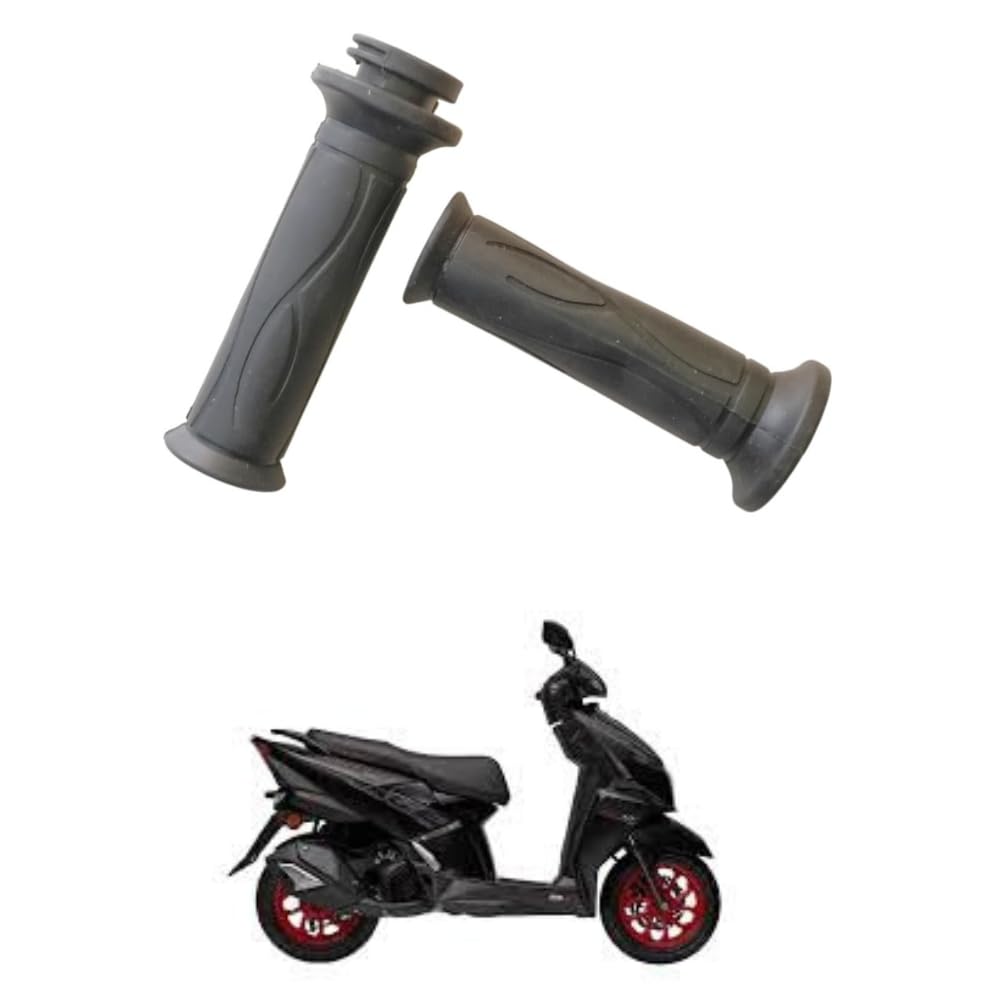 Road Religion Handle Grip Set Compatible with Ntorq 125 – Anti-Slip Rubber Handlebar Grips Replacement (Left & Right)