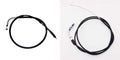 Road Religion Throttle & Bend-Type Clutch Cable Set (2 Pcs) for Royal Enfield Classic 350 (UCE & Reborn), Electra, Bullet, Standard