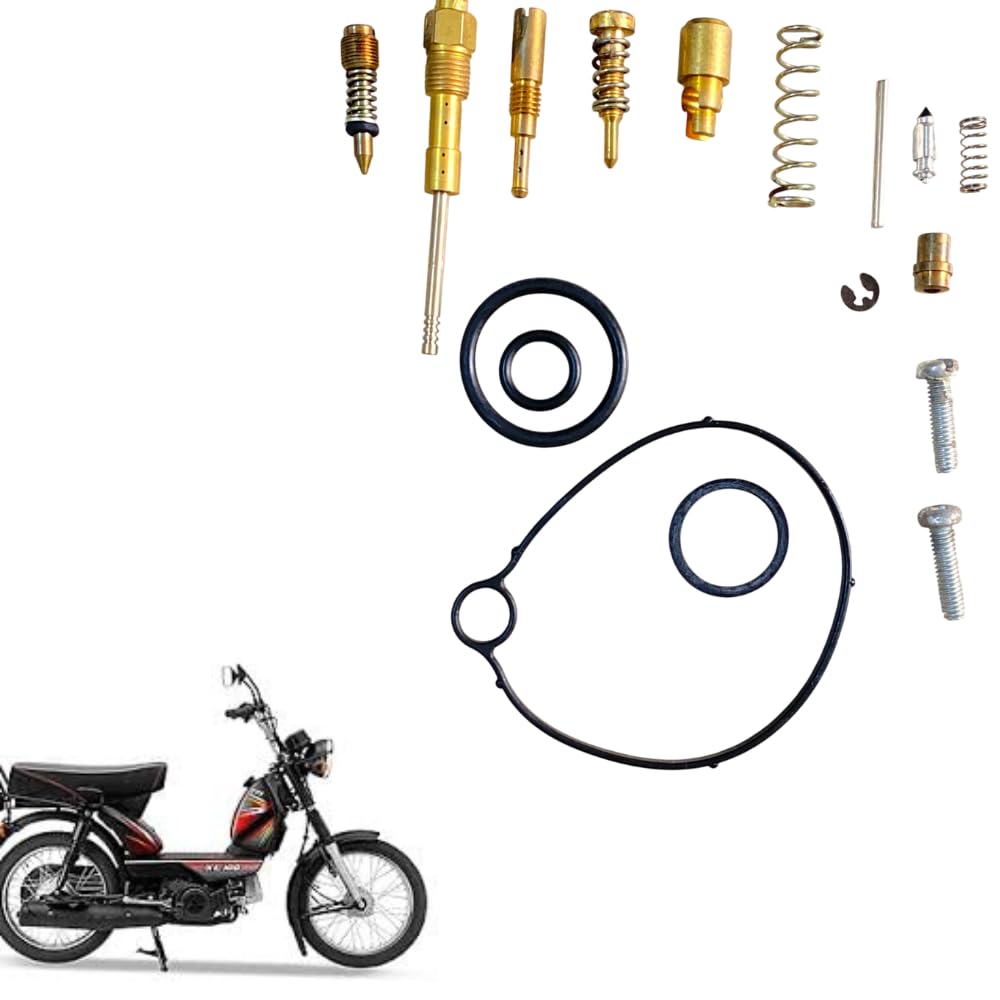 Road Religion Carburetor Repair Kit Compatible With TVS XL Super 100cc- Superior Craftsmanship