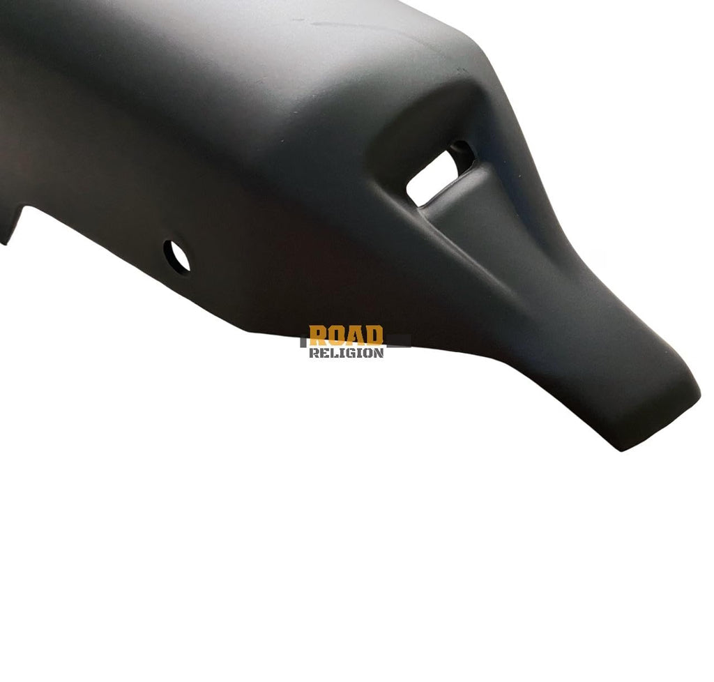 Road Religion Heavy-Duty Silencer Plate/Guard Compatible with Yamahaa FZ V1/ Fazer V1 (Black)