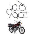 Road Religion Complete Cable Set compatible with Yamahaa RX135 - Throttle, Clutch, Brake, Choke and Speedometer Cables (Heavy-duty, Long-lasting)