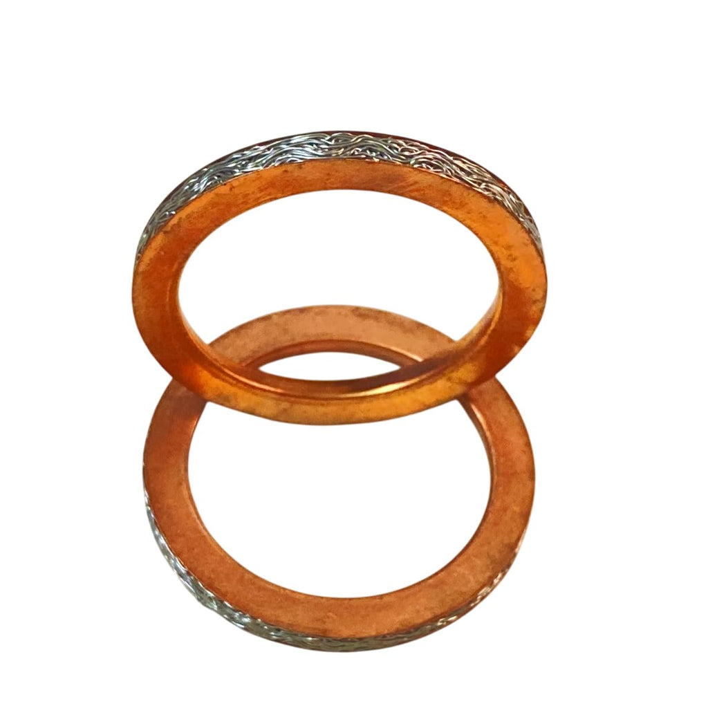 Road Religion Copper Exhaust Gasket for FZ-16 | Heat-Resistant Seal | Leak-Proof Fit | Durable Replacement - (R1059)