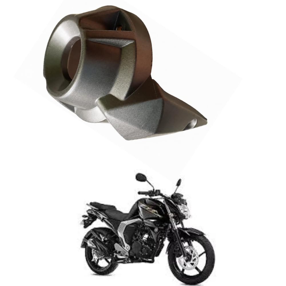Road Religion Heavy-Duty Silencer End Cap Compatible with Yamahaa FZ V2/ Fazer V2 (Silver) - (R1080)