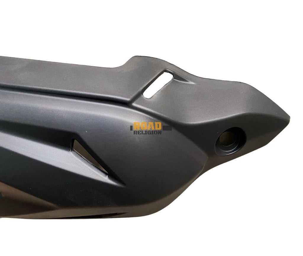 Road Religion Heavy-Duty Silencer Plate/Guard Compatible with Yamaha FZ V2/ Fazer v2