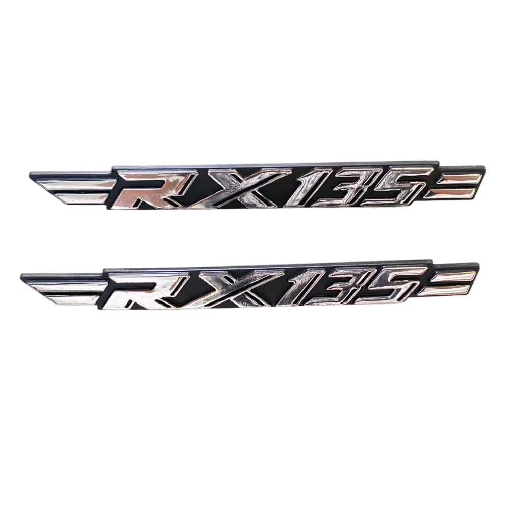 Road Religion Side Panel Monogram Emblem with Fitting Compatible with RX135 & RXG135 | Premium Logo Badge | Durable Side Panel Name Plate