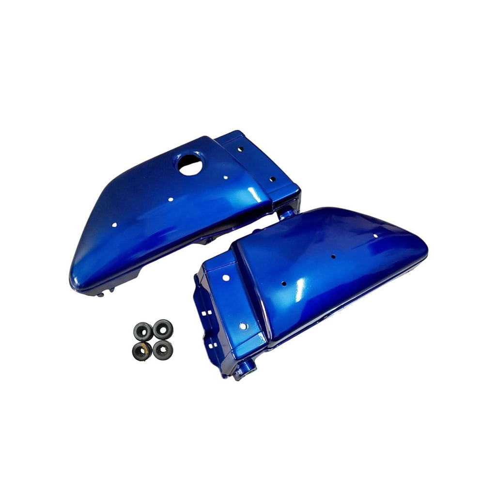 Road Religion Side Panel with Rubber Fittings compatible with RX100/RX135 - High Graded (Blue)