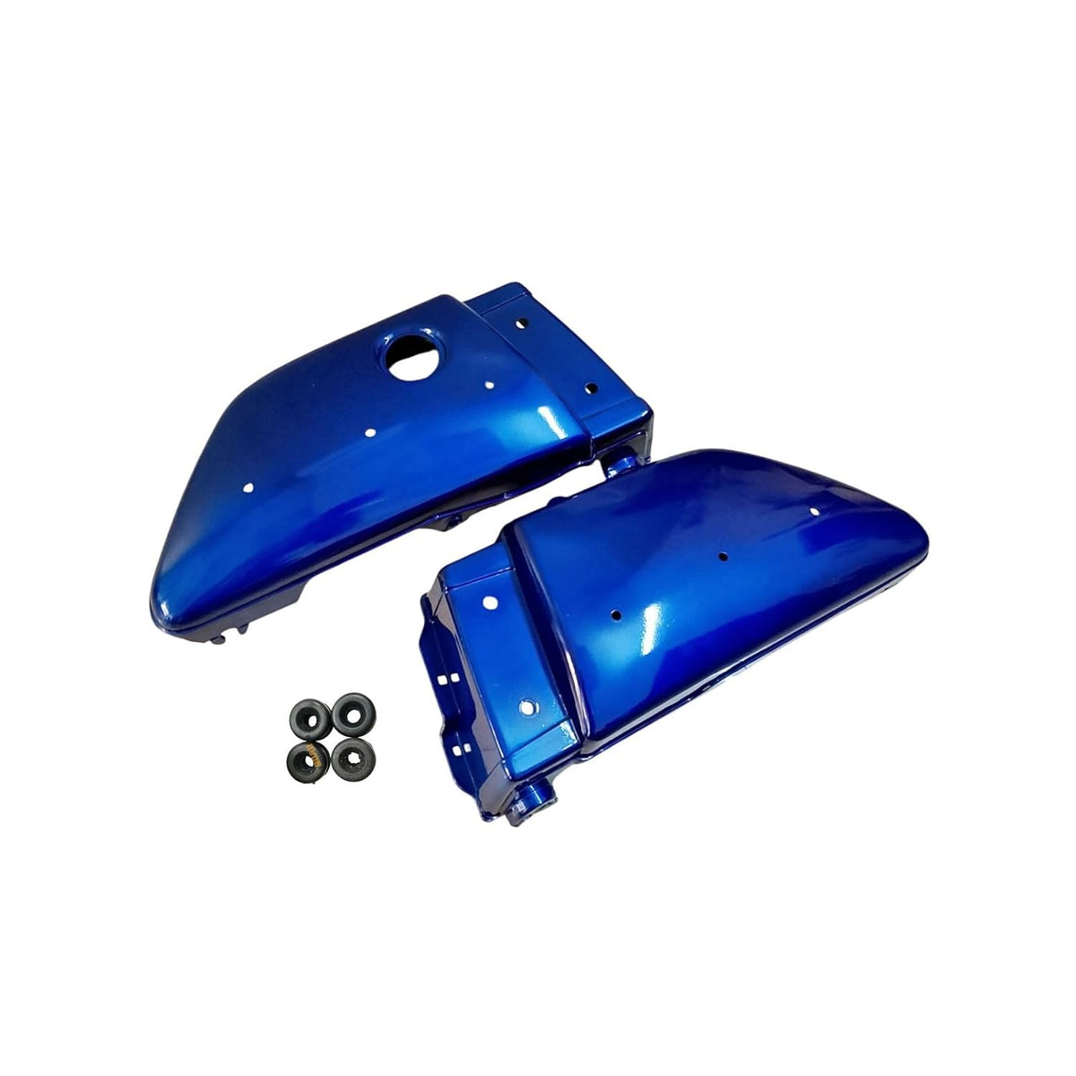 Road Religion Side Panel with Rubber Fittings compatible with RX100/RX135 - High Graded (Blue)