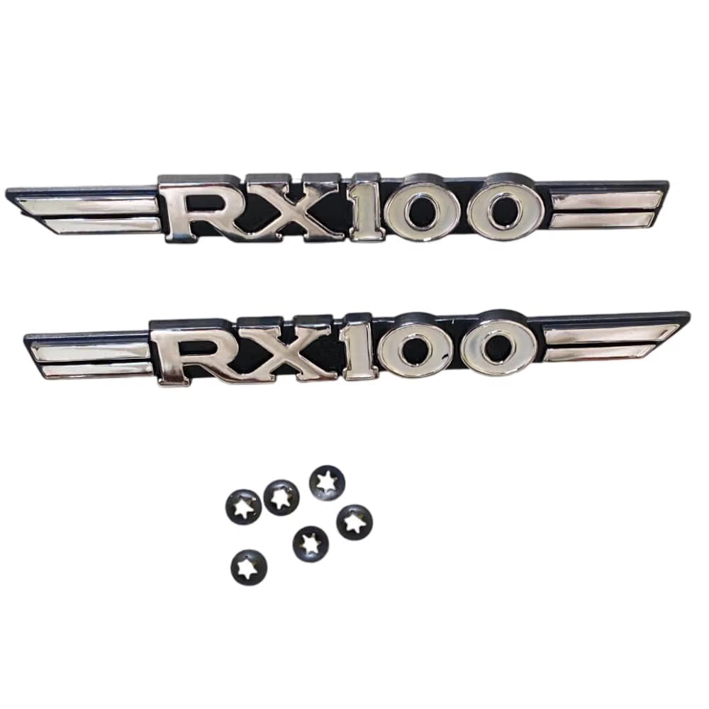 Road Religion Top-Grade Complete/Emblem Set Compatible with RX100-9 Pieces (2 Side Panel RX100, 2 Tank, 2 "L, 1 Front, 2 Chamber Sticker)