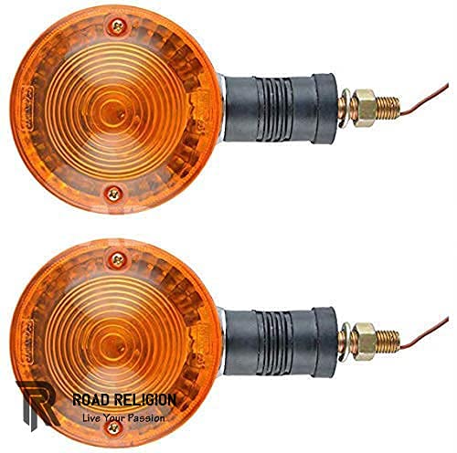 Road Religion Front Indicator/Blinker Set compatible with RX100/RXG135/RX135 - Pair of 2 PCS (Orange)