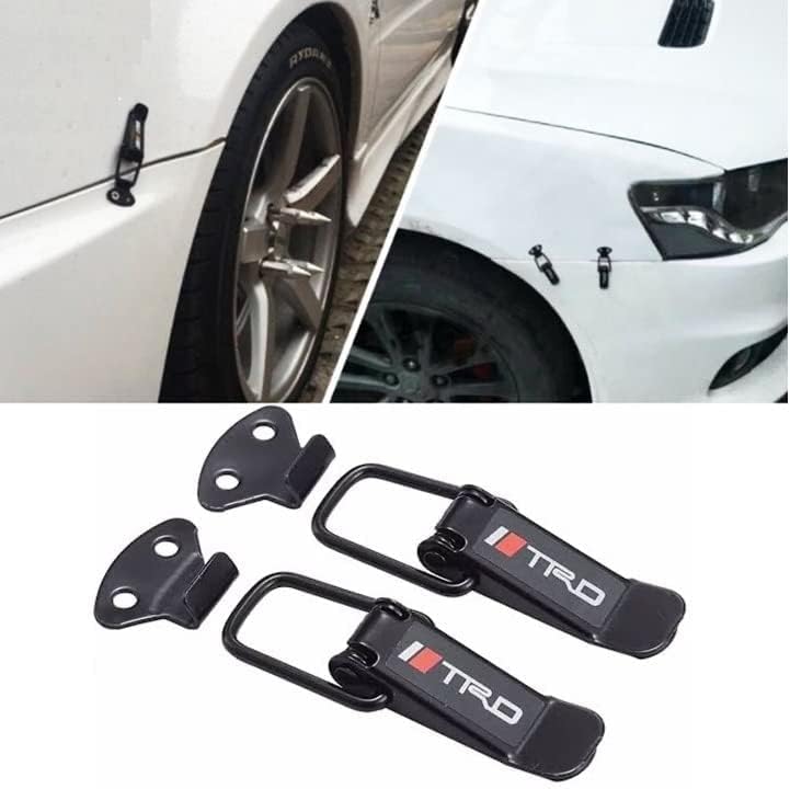 Quick Release Clips - A Premium Car Bumper Lock Clips Kit, Featuring TRD Bumper Clips Made of Durable Iron Material, Compatible Set of Two Clips, Suitable for All Car