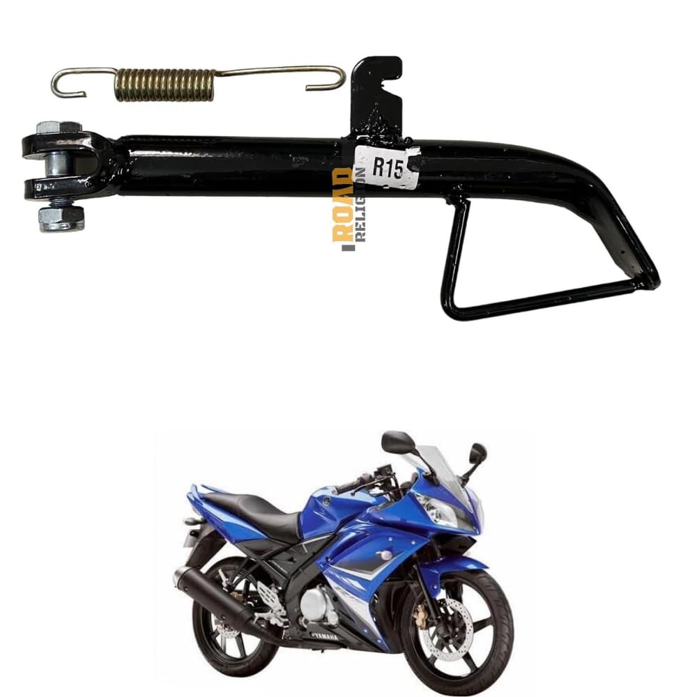 Road Religion Side Stand Compatible with R15 V1 | Heavy Duty Bike Stand | Durable Metal Side Stand Replacement with Stable Parking Support
