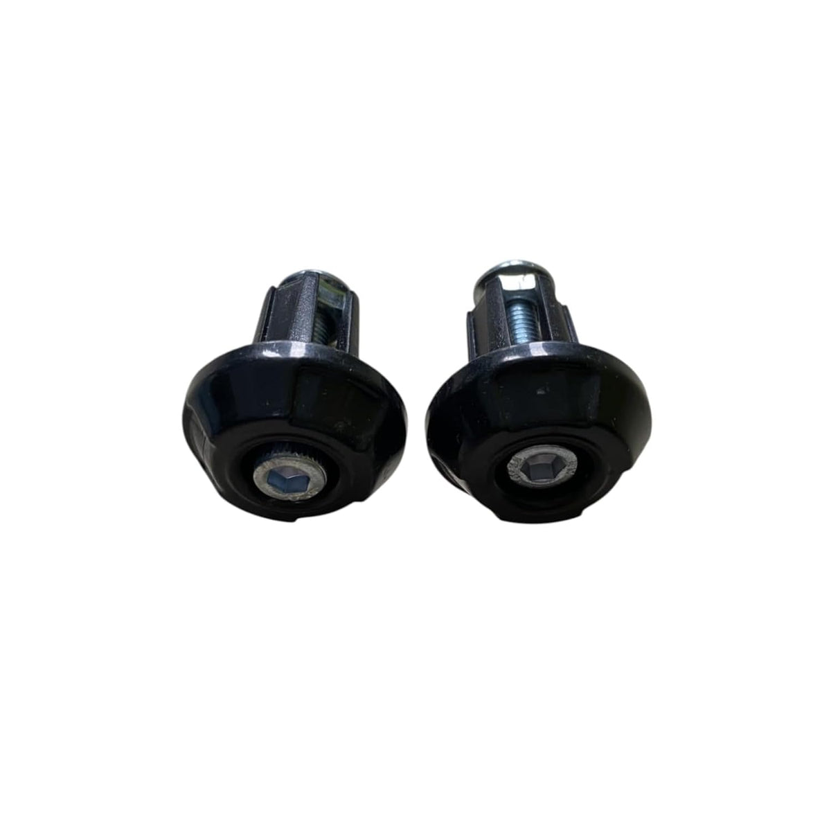 Road Religion Handlebar End Weights with Bolts for FZS - Heavy-Duty Bar End Sliders (Black)