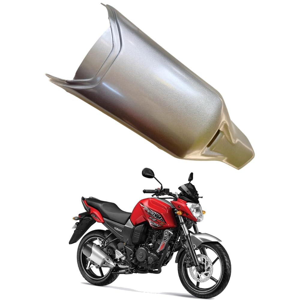 Road Religion Heavy-Duty Silencer Plate/Guard Compatible with FZ V1/ Fazer V1 (Silver)