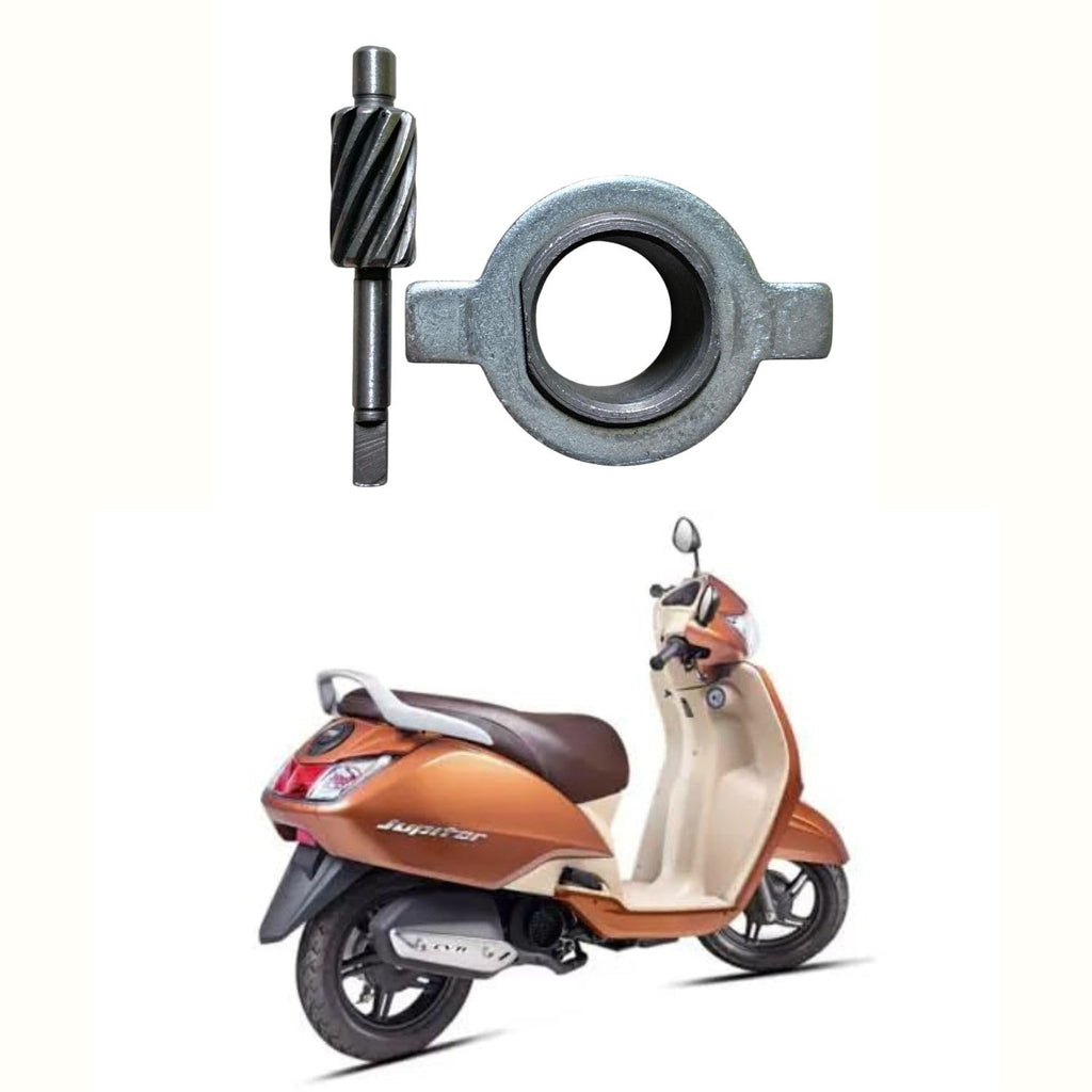 Road Religion Speedometer Worm/Garari/Gear Set/Drive Gear with TVS Jupiter and Wego