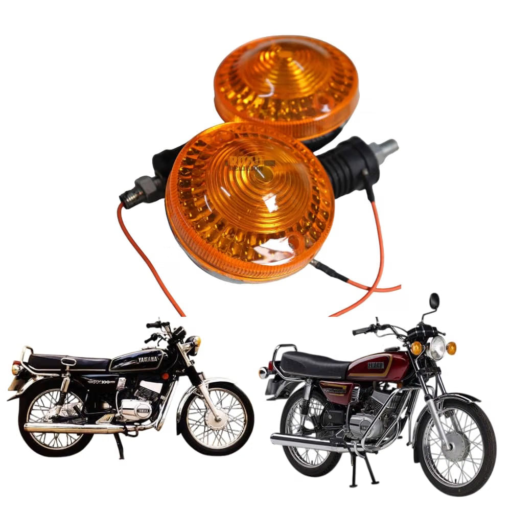 Road Religion Front Indicator/Blinker Set compatible with RX100/RXG135/RX135 - Pair of 2 PCS (Orange)