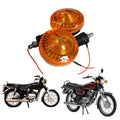 Road Religion Front Indicator/Blinker Set compatible with RX100/RXG135/RX135 - Pair of 2 PCS (Orange)