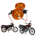 Road Religion Top-tier Rear Indicator/Blinker Set compatible with RX100/RXG135/RX135 - Pair of 2 PCS (Orange- Top-tier)