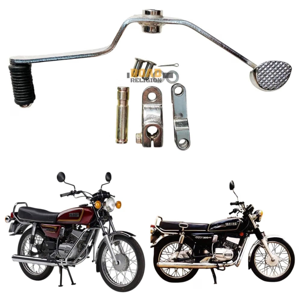 Road Religion Metal Rx100 / Rxg 135 Gear Lever With Gear Meeling Kit/Boss Kit/Arm Shift Kit (Parts Of Gear Lever) (2139035, Silver)
