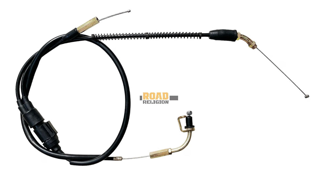 Road Religion Complete Cable Set compatible with Yamahaa RX135 - Throttle, Clutch, Brake, Choke and Speedometer Cables (Heavy-duty, Long-lasting)
