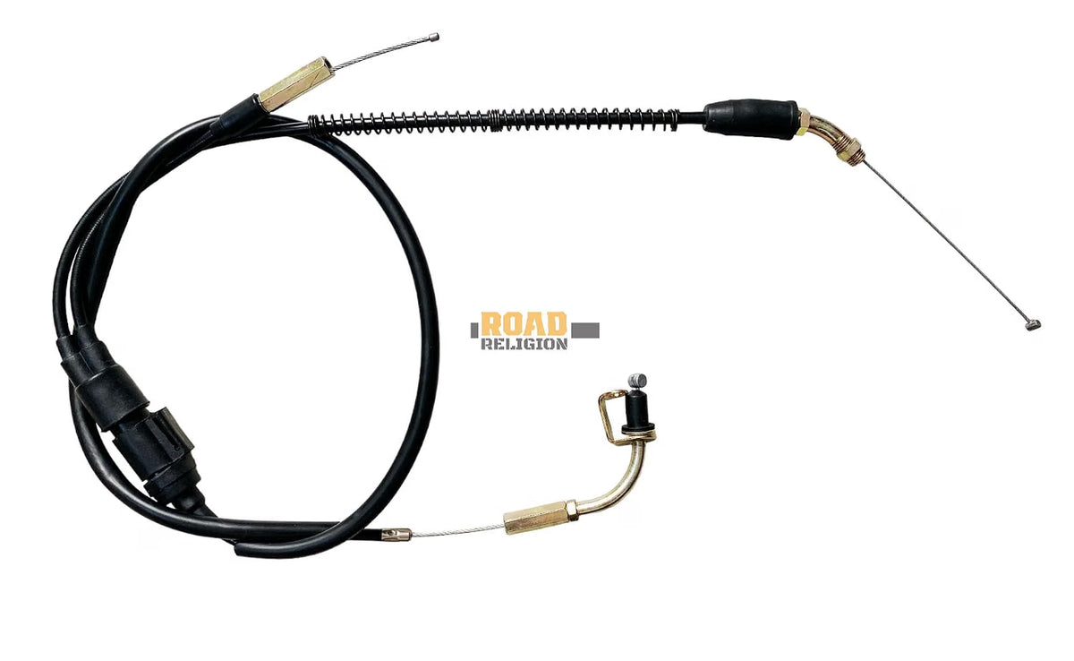 Road Religion Complete Cable Set compatible with Yamahaa RX135 - Throttle, Clutch, Brake, Choke and Speedometer Cables (Heavy-duty, Long-lasting)