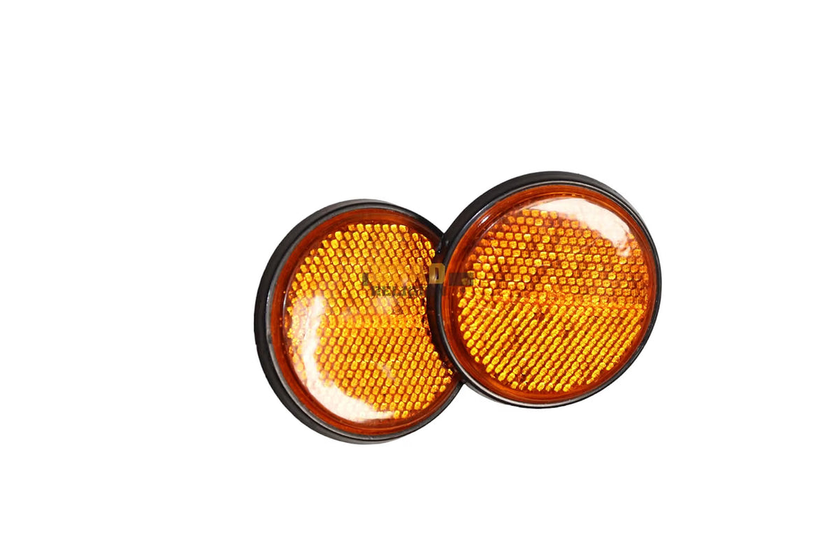 Road Religion Universal Reflectors - Compatible with Thunderbird, Classic, RX100, RX135, and More (Highgrade Material -Orange)