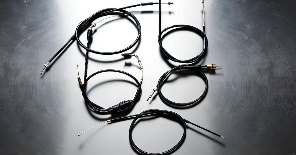 Road Religion Complete Cable Set compatible with Yamahaa RX135 - Throttle, Clutch, Brake, Choke and Speedometer Cables (Heavy-duty, Long-lasting)