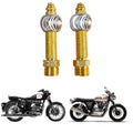 Road Religion Brass Hanuman Gada Rear View Mirror Nut Cap Compatible with Bullet, Classic, Electra, Thunderbird, Meteor, Hunter, Himalayan 411/450, Interceptor 650, GT650, Super Meteor 650