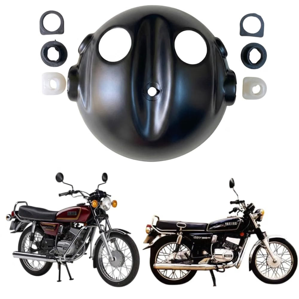 Road Religion Front Headlight Doom (Back Cover - Plastic) With Fitting compatible with RX100/ RXG135/ RX135 - Heavy-duty construction