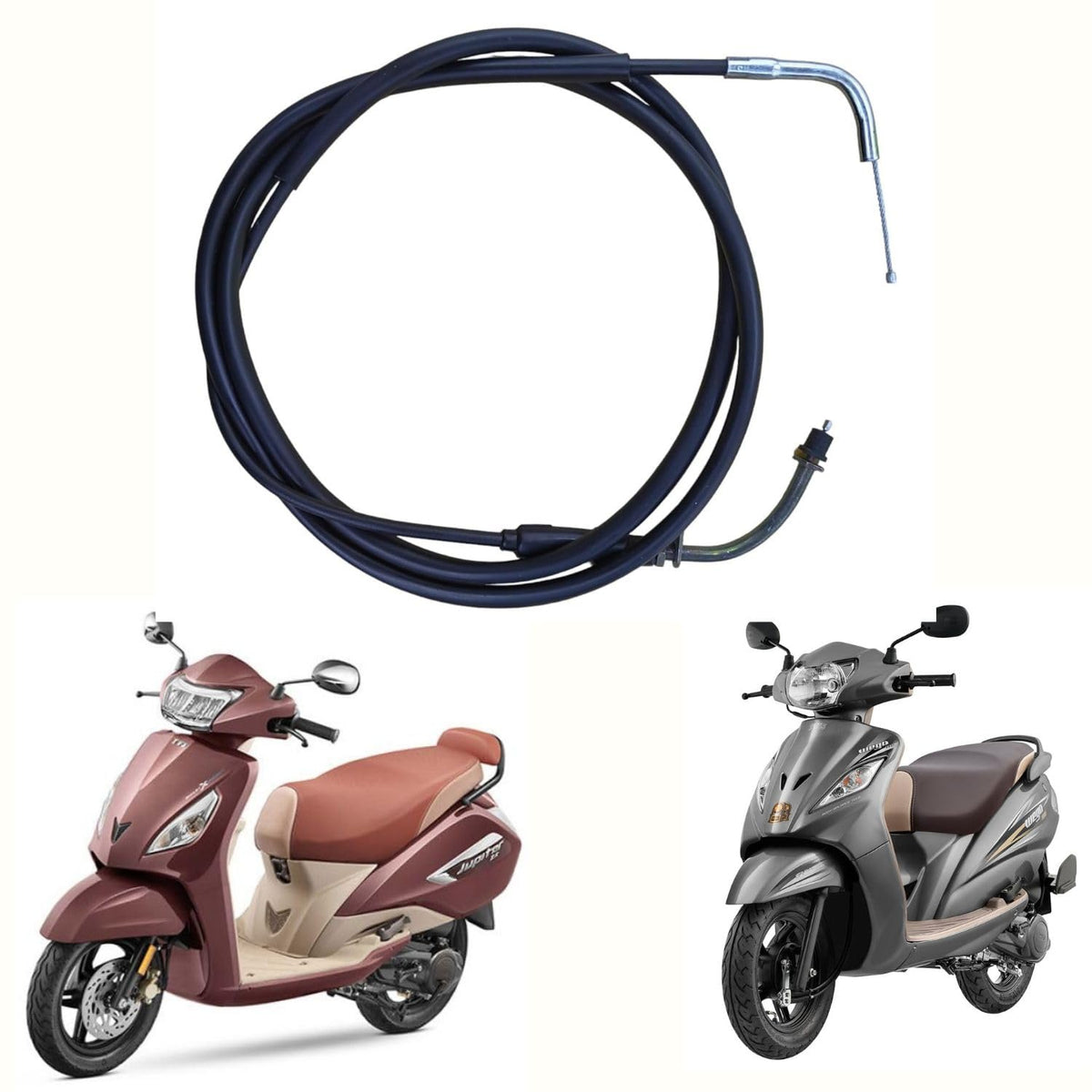 Road Religion Accelerator Cable for Jupiter, Wego (Old Models) | Durable Throttle Cable Replacement | Fits Wego/Jupiter Scooters - (RR2789)