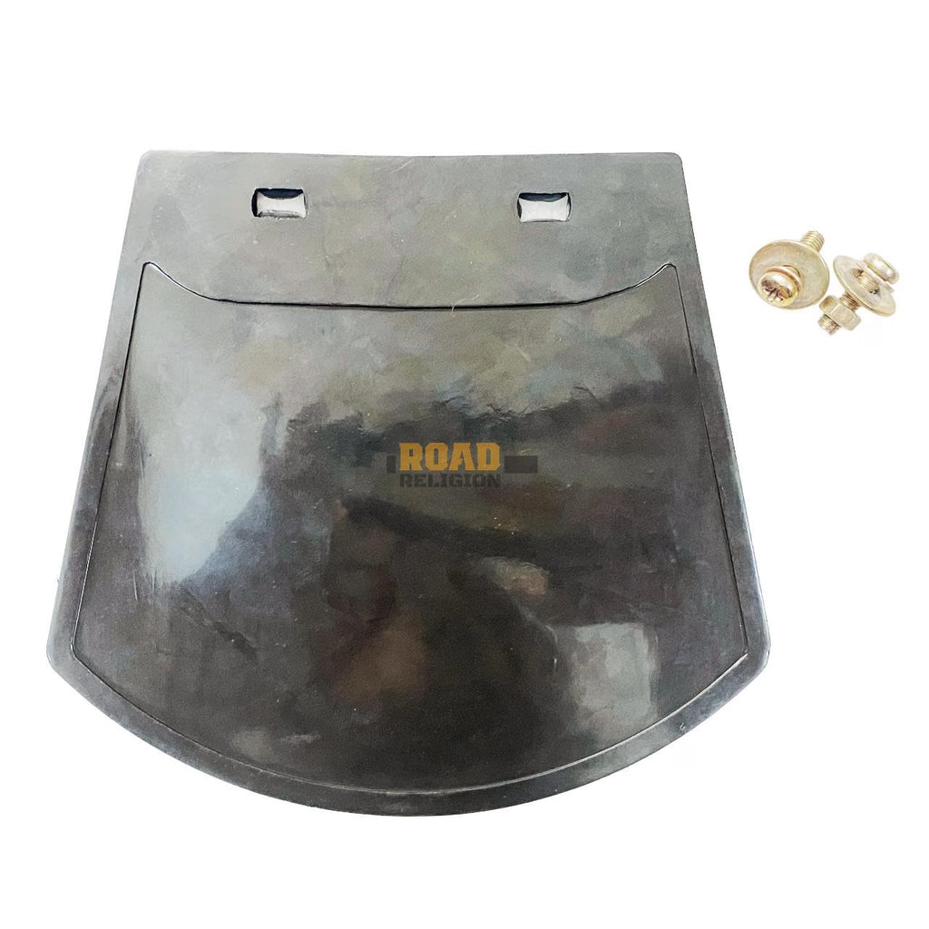 Road Religion Front and Rear Mud Flap Combo Compatible with Yamaha RX100/ RX135 - Complete with Fitting Accessories (Heavy Duty - Rubber)
