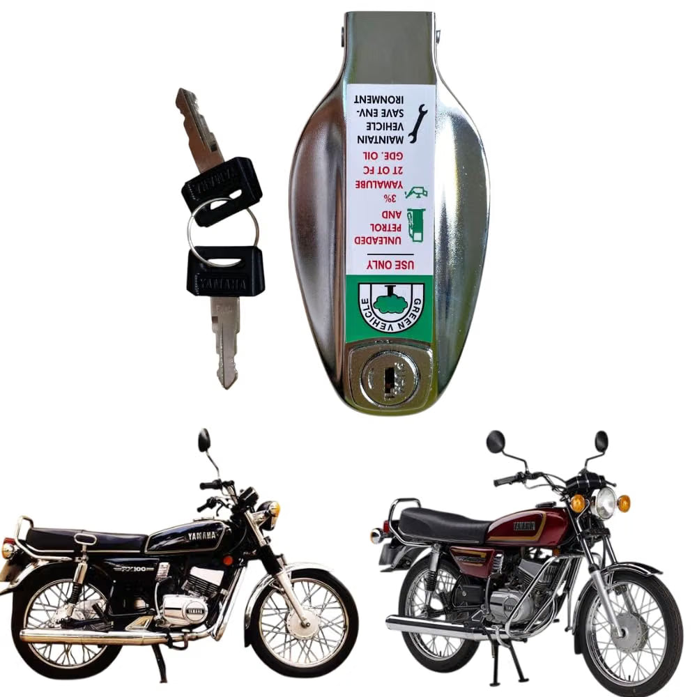 Road Religion® Genuine Petrol Tank Cap/Lock compatible with RX100/RX135 - (Genuine)