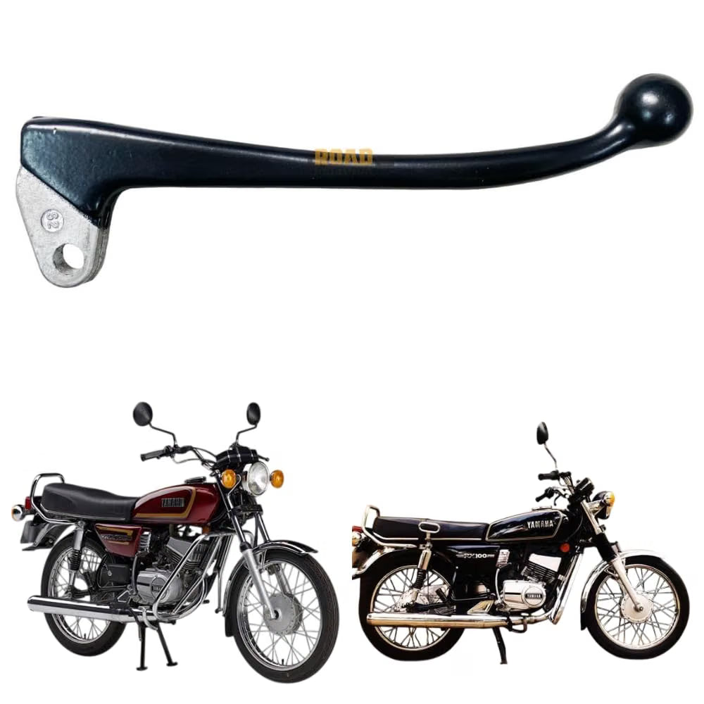 Road Religion Front Brake Lever Compatible with Yamaha RX100/RX135 - Enhanced Control and Durability (Black)