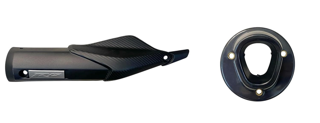 Road Religion Heavy-Duty Silencer Plate & End Cap Combo for R15 V2 (New Model) – Black