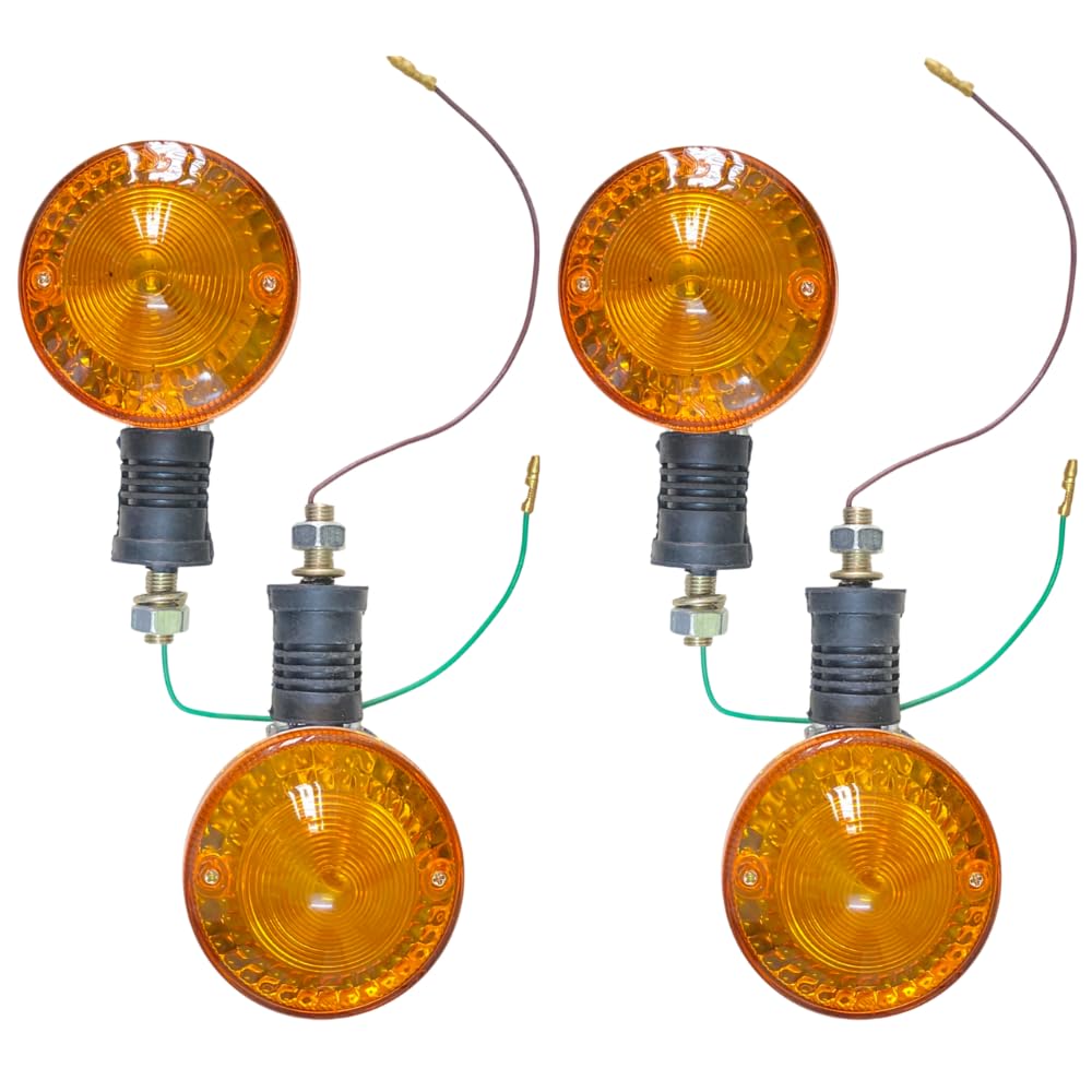 Genuine Swiss Front & Rear Indicator/Turn Signal/Blinker Combo Compatible with RX100 & RX135 | Original Fitment Indicator Set (4 Pcs)