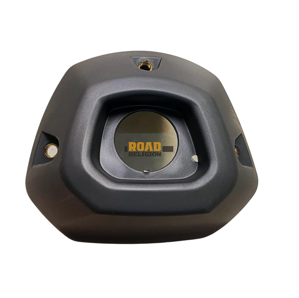 Road Religion Combo Silencer Plate and End Cap Set, Black, Compatible with FZ V1 and Fazer V1, Exhaust Cover