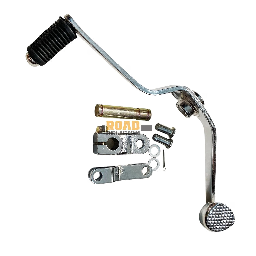 Road Religion Metal Rx100 / Rxg 135 Gear Lever With Gear Meeling Kit/Boss Kit/Arm Shift Kit (Parts Of Gear Lever) (2139035, Silver)