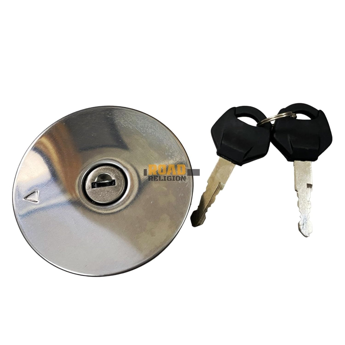 Road Religion Petrol Tank Cap with Lock Compatible with FZ-16 V1 | Secure Fuel Tank Lid | Durable Replacement Fuel Cap Assembly with Keys