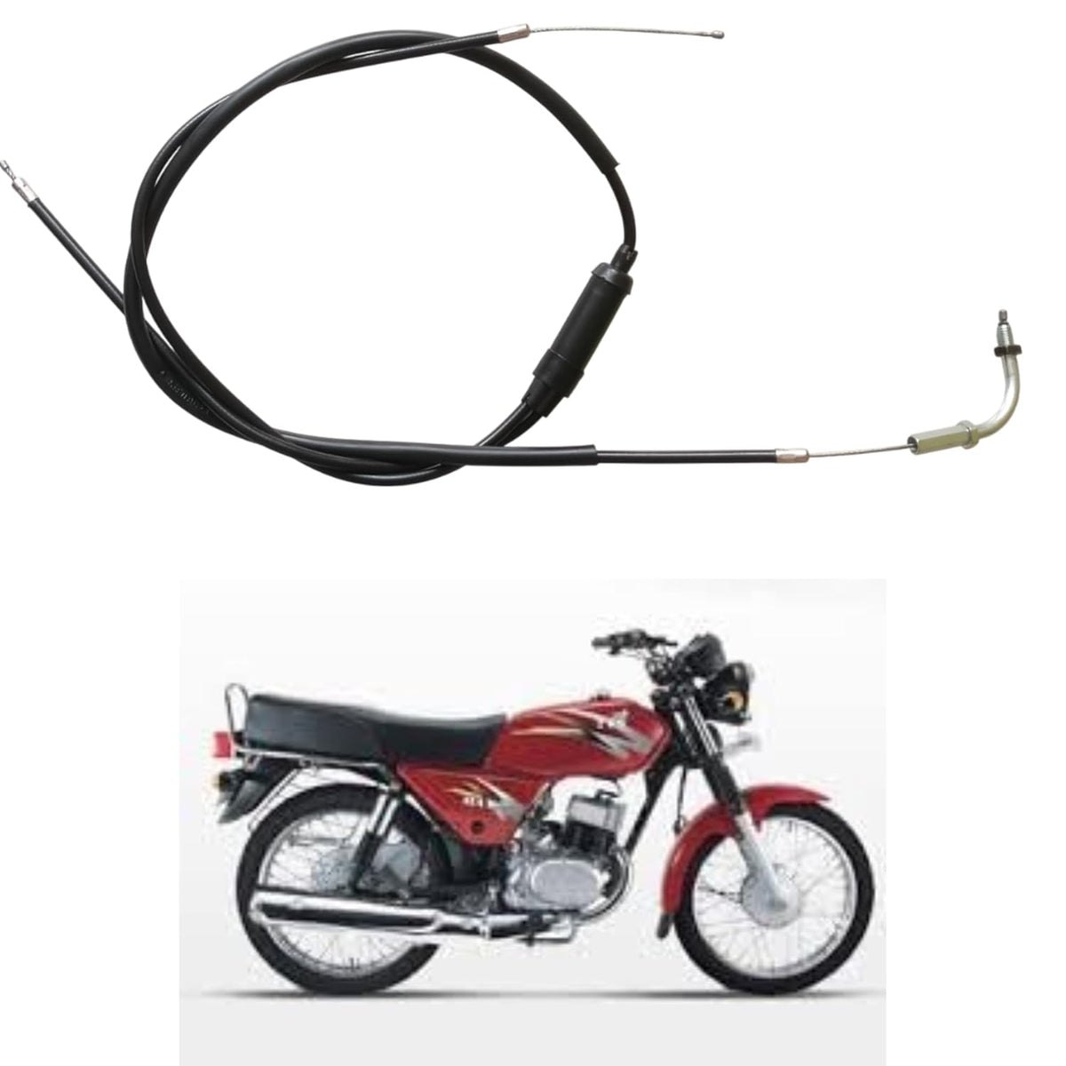 Accelerator Cable for Suzuki Max 100 | Smooth Throttle Response | Heavy-Duty Build | Low Friction Wire | Direct Fit Replacement - (RR2002)