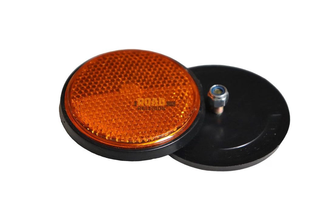 Road Religion Universal Reflectors - Compatible with Thunderbird, Classic, RX100, RX135, and More (Highgrade Material -Orange)
