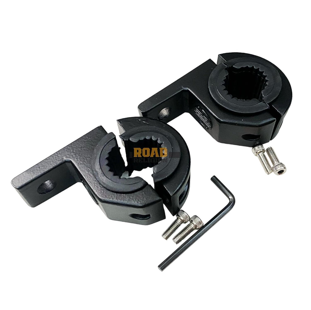 Fog Lamp Clamp Universal (Pack of 2) - Heavy Duty Construction