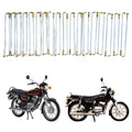 Wheel Spoke Set with Nipples Compatible with RX100, RX135 & Crux Motorcycles | Heavy-Duty Spokes (Set of 36) - (R0011)