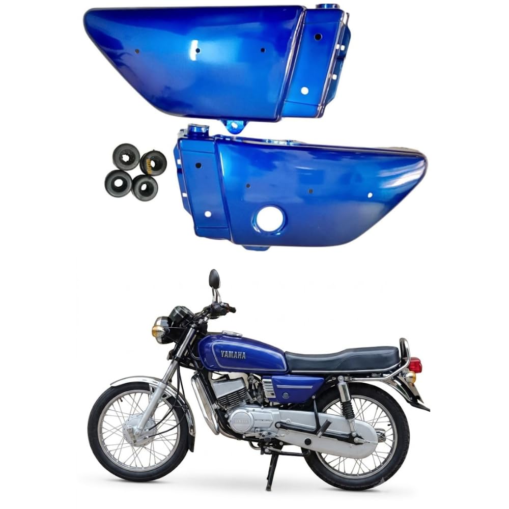 Road Religion Side Panel with Rubber Fittings compatible with RX100/RX135 - High Graded (Blue)