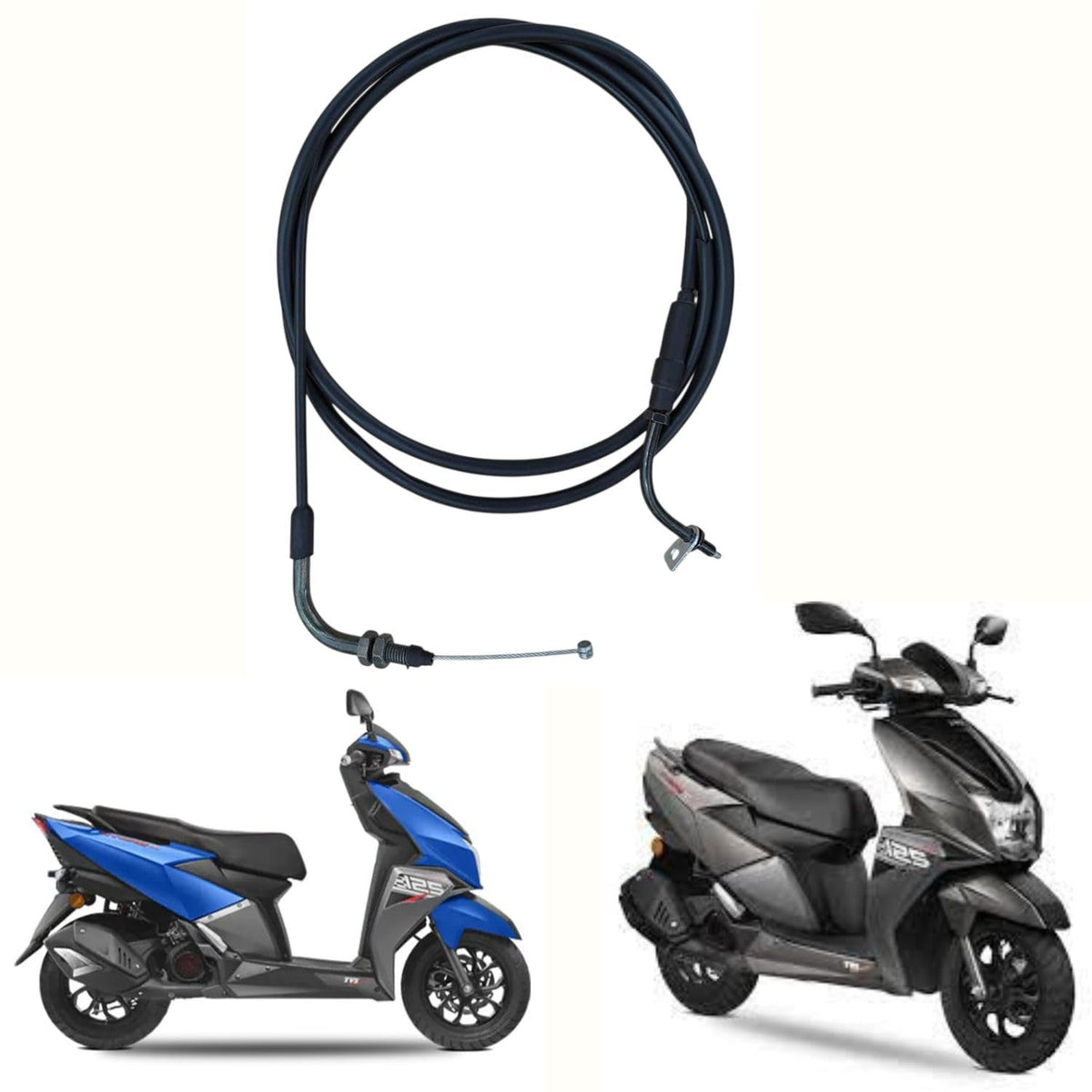 Road Religion Accelerator Cable Upgrade for Ntorq 125 (BS-4) - Smooth and Responsive Throttle Control Enhancement (RR2796)