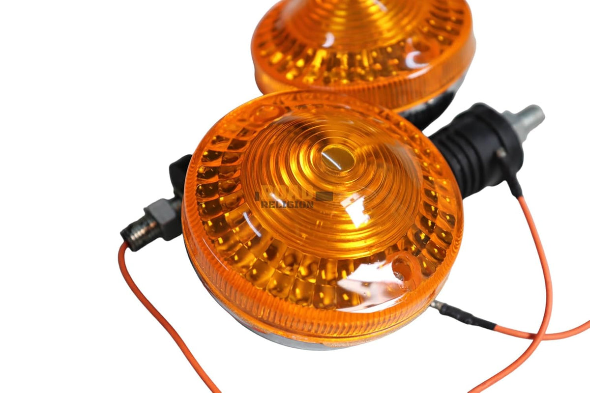 Road Religion Top-tier Rear Indicator/Blinker Set compatible with RX100/RXG135/RX135 - Pair of 2 PCS (Orange- Top-tier)