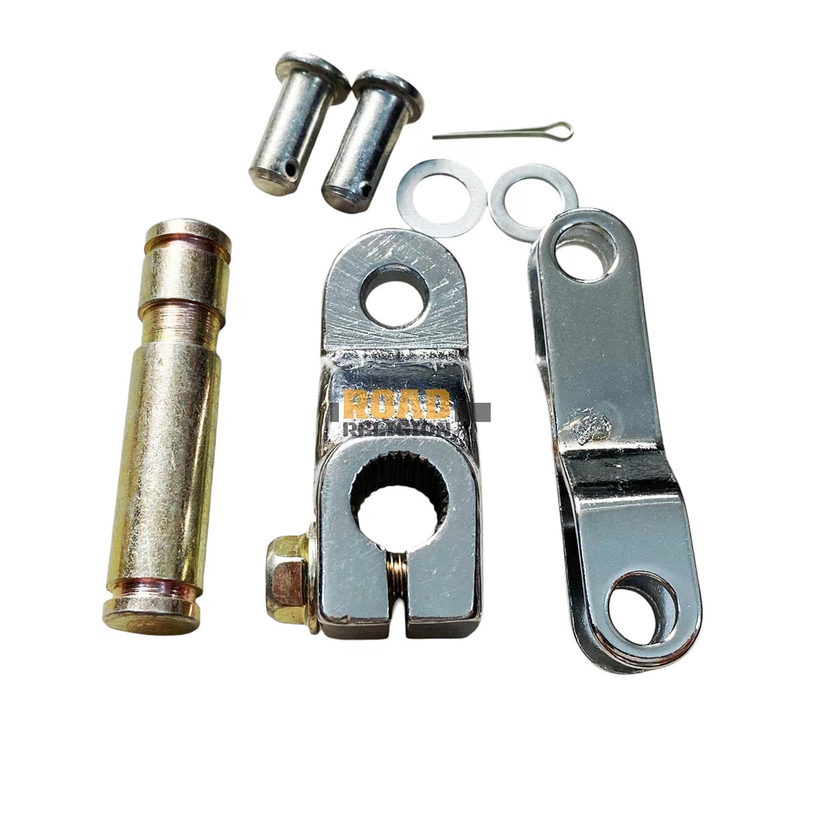 Road Religion Metal Rx100 / Rxg 135 Gear Lever With Gear Meeling Kit/Boss Kit/Arm Shift Kit (Parts Of Gear Lever) (2139035, Silver)