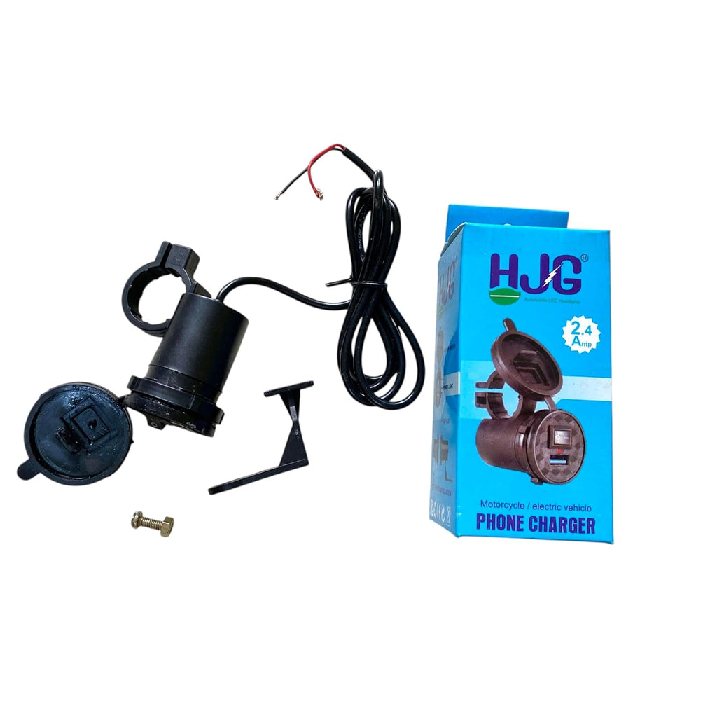 Motorcycle Hjg Usb Charger (Hjg Series), Cellular Phone, Black