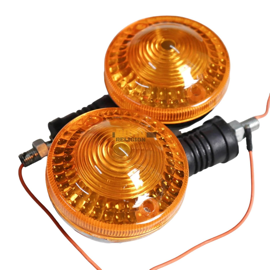 Road Religion Top-tier Rear Indicator/Blinker Set compatible with RX100/RXG135/RX135 - Pair of 2 PCS (Orange- Top-tier)