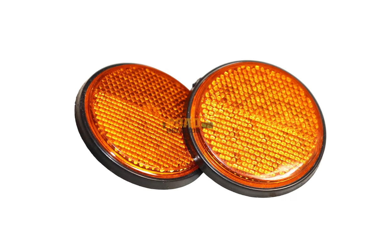 Road Religion Universal Reflectors - Compatible with Thunderbird, Classic, RX100, RX135, and More (Highgrade Material -Orange)