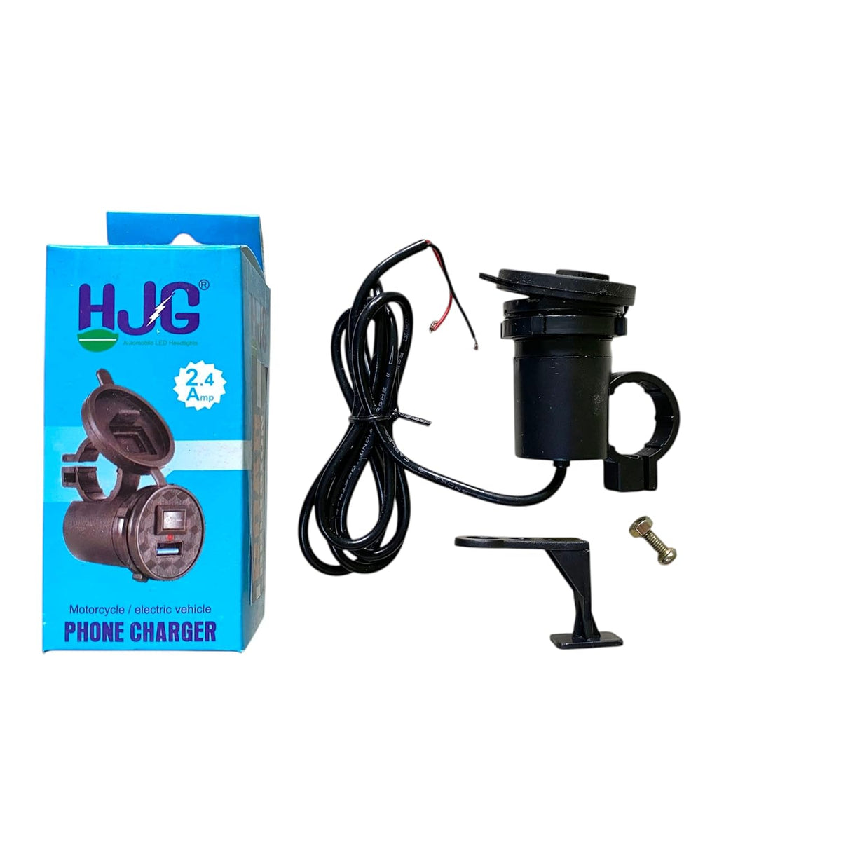 Motorcycle Hjg Usb Charger (Hjg Series), Cellular Phone, Black